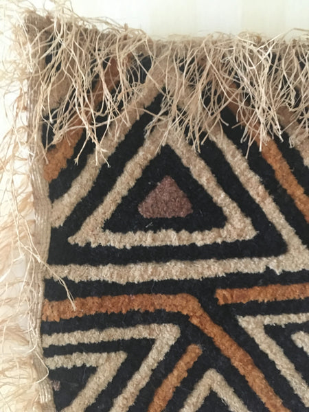 Hand Crafted Kuba Cloth Wall Hanging from D.R. Congo, 1960's