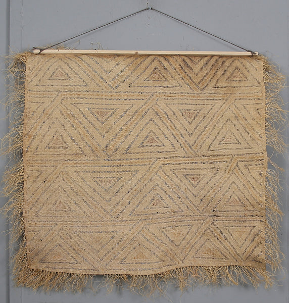 Hand Crafted Kuba Cloth Wall Hanging from D.R. Congo, 1960's