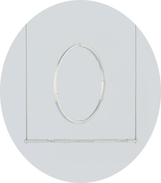 Ups and Downs Silver Necklace