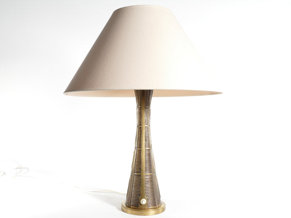 Scandinavian Modern Brass Table Lamp by Sonja Katzin for ASEA, Sweden, 1950’s