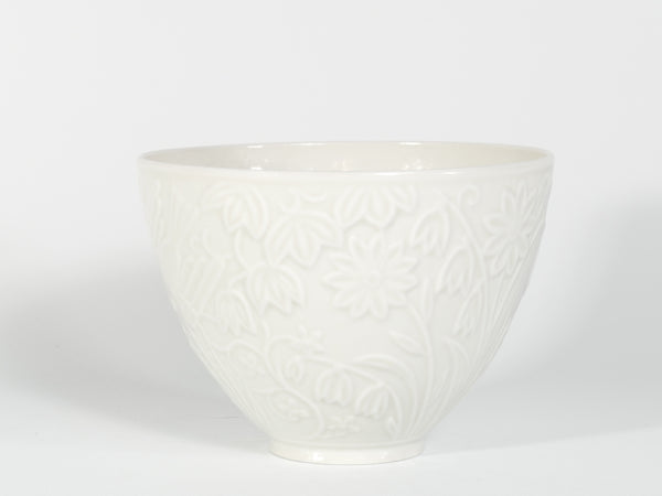 Porcelain Flower Motif Bowl by Gunnar Nylund , ALP, 1940's