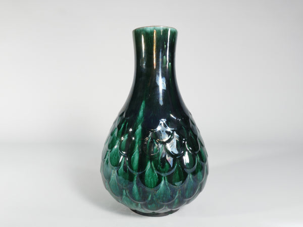 Green Vicke Lindstrand Ceramic Vase "638" Upsala Ekeby, 1950's