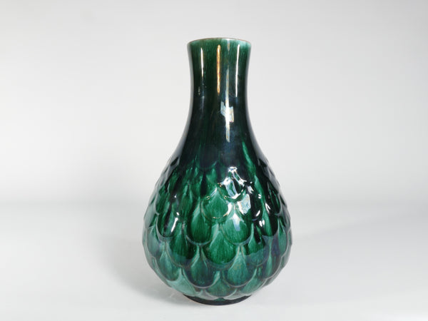 Green Vicke Lindstrand Ceramic Vase "638" Upsala Ekeby, 1950's