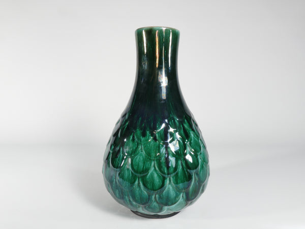 Green Vicke Lindstrand Ceramic Vase "638" Upsala Ekeby, 1950's