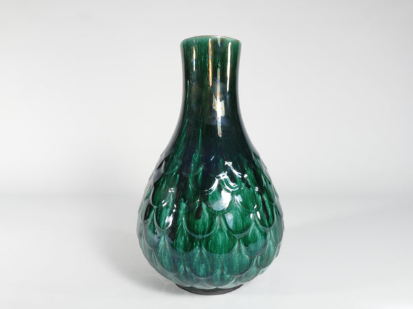 Green Vicke Lindstrand Ceramic Vase "638" Upsala Ekeby, 1950's