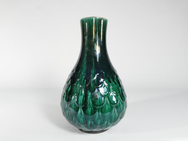 Green Vicke Lindstrand Ceramic Vase "638" Upsala Ekeby, 1950's