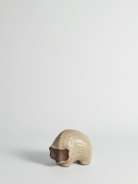 Scandinavian Modern zigzag patterned Earthenware Hedgehog, 1960s