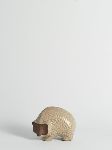 Scandinavian Modern zigzag patterned Earthenware Hedgehog, 1960s