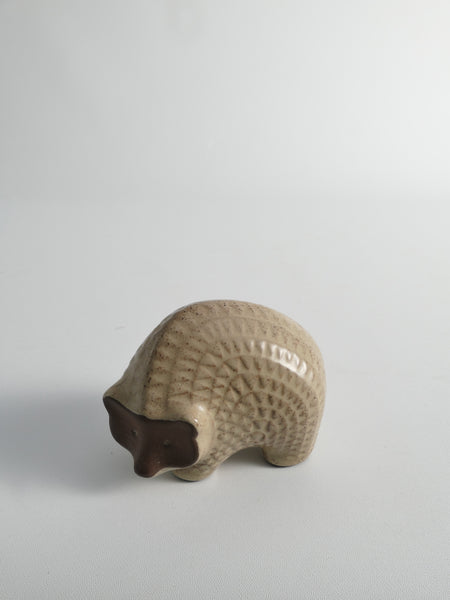 Scandinavian Modern zigzag patterned Earthenware Hedgehog, 1960s