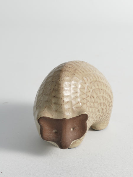 Scandinavian Modern zigzag patterned Earthenware Hedgehog, 1960s