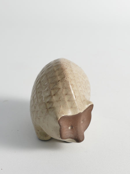 Scandinavian Modern zigzag patterned Earthenware Hedgehog, 1960s