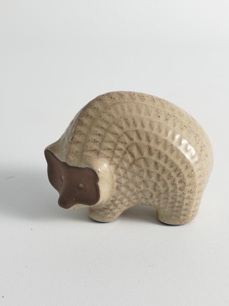 Scandinavian Modern zigzag patterned Earthenware Hedgehog, 1960s