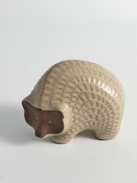 Scandinavian Modern zigzag patterned Earthenware Hedgehog, 1960s