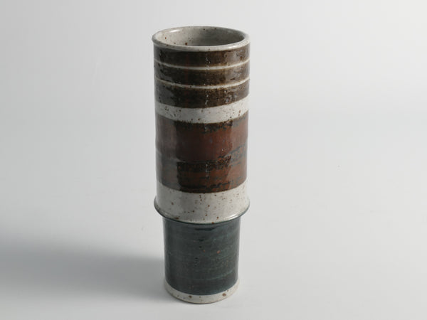 Scandinavian Modern Chamotte Stoneware Vase by Inger Persson for Rörstrand, 1960s