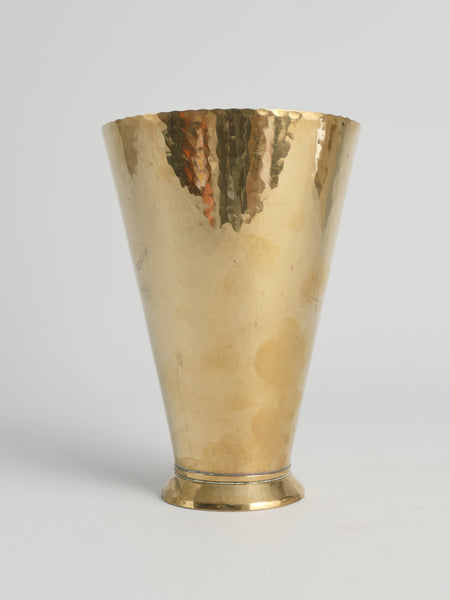 Conical Brass Vase, 1940s