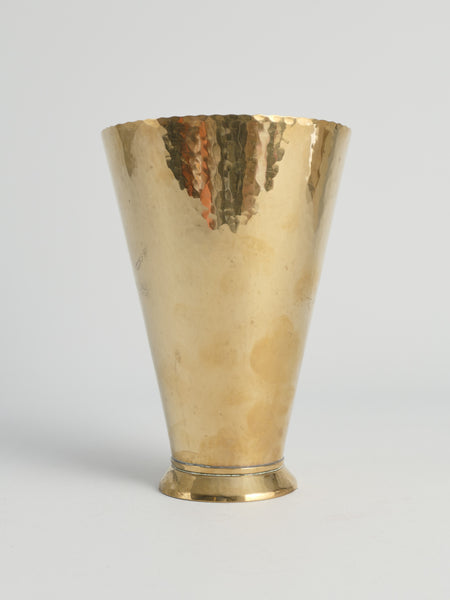 Conical Brass Vase, 1940s