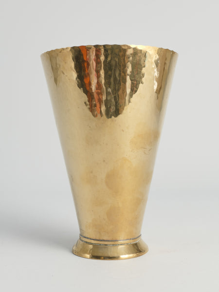 Conical Brass Vase, 1940s