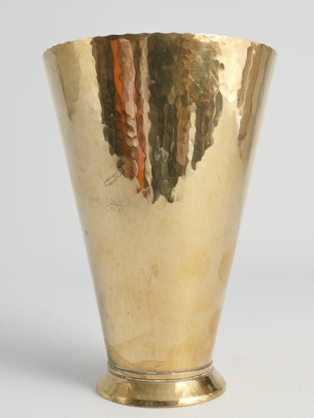 Conical Brass Vase, 1940s
