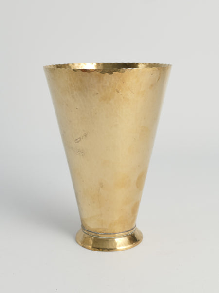 Conical Brass Vase, 1940s