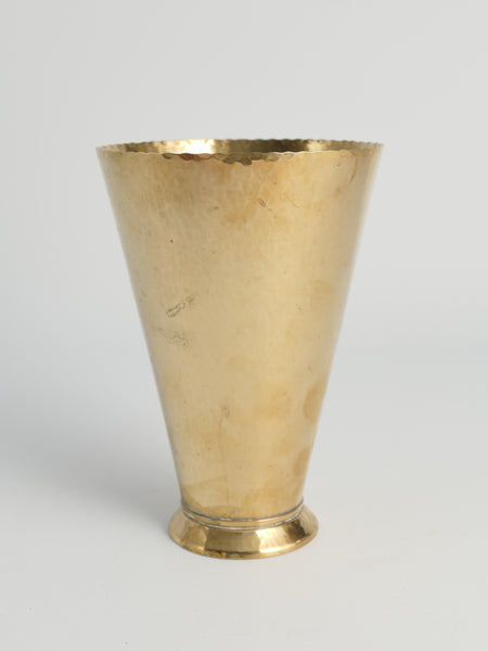 Conical Brass Vase, 1940s
