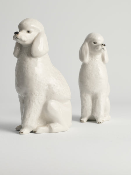 Poodle Dogs by Lomonosov, Soviet, Set of 2