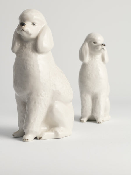 Poodle Dogs by Lomonosov, Soviet, Set of 2