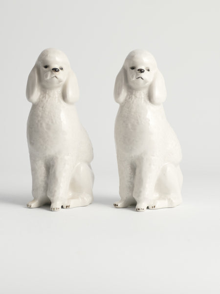 Poodle Dogs by Lomonosov, Soviet, Set of 2