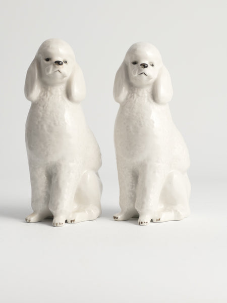 Poodle Dogs by Lomonosov, Soviet, Set of 2