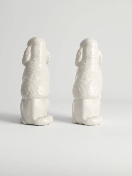 Poodle Dogs by Lomonosov, Soviet, Set of 2