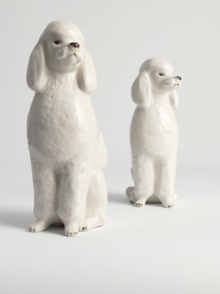 Poodle Dogs by Lomonosov, Soviet, Set of 2