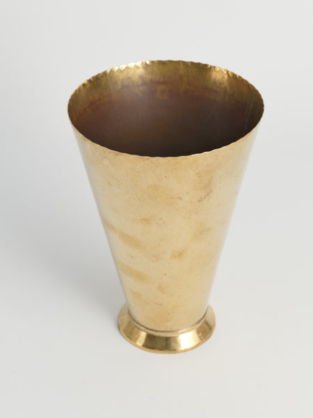 Conical Brass Vase, 1940s