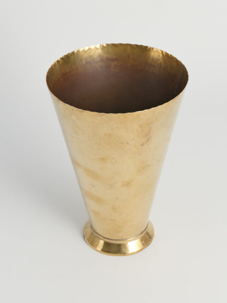 Conical Brass Vase, 1940s