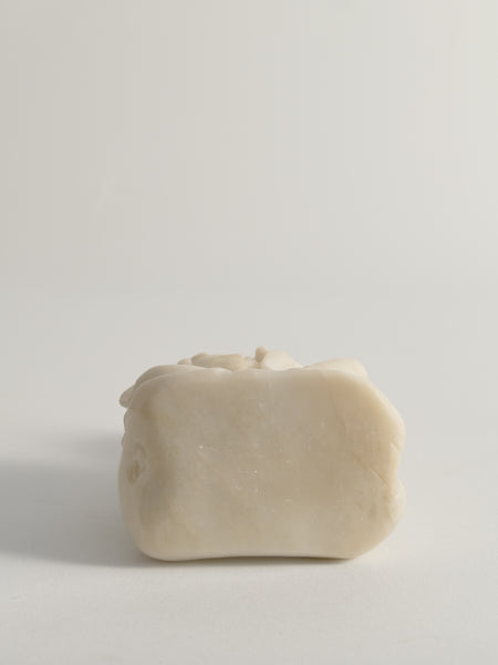 Hand-Carved White Alabaster Figure of Guanyin, China, Early 20th Century