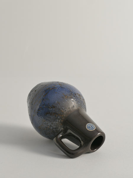 Blue Earthenware Vase, Ingrid Atterberg for Upsala Ekeby, 1960s