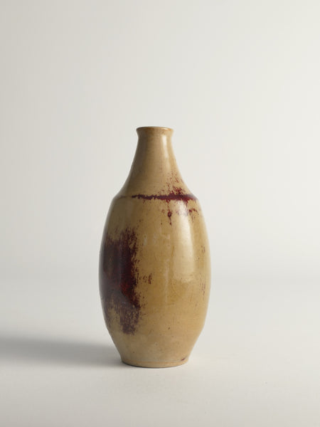 Unique Oxblood Glazed Stoneware Pieces, By Henning Nilsson, Set of 3