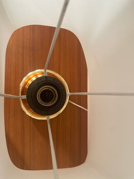 Copper-Hued Glass Table Lamp by Gustaf Leek for Orrefors, 1960s