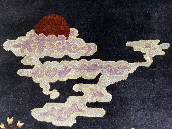 Mongolian Handmade Silk Bautou Tapestry