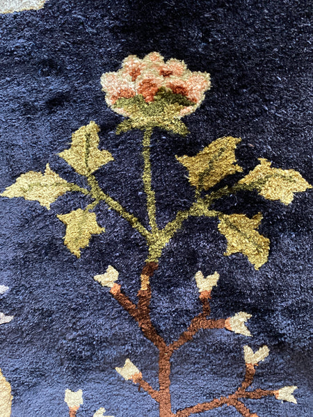 Mongolian Handmade Silk Bautou Tapestry