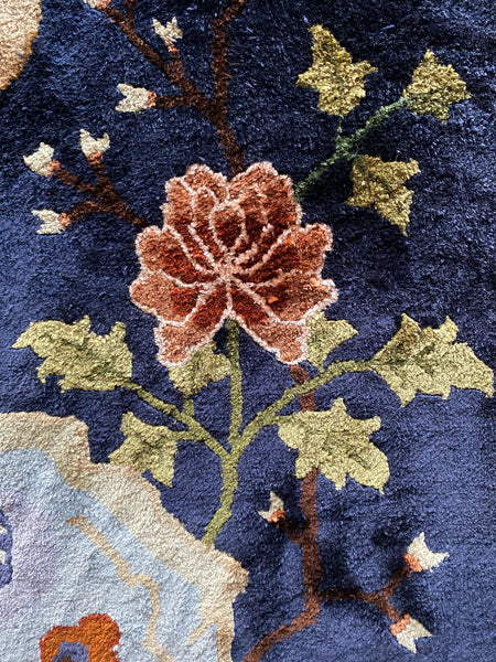 Mongolian Handmade Silk Bautou Tapestry