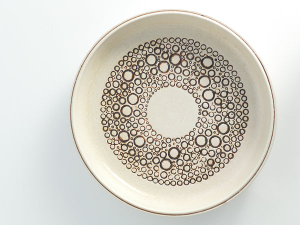 Scandinavian Modern Stoneware Plate "Mykene", Britt-Louise Sundell, Gustavsberg