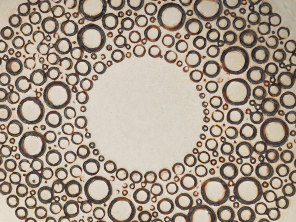 Scandinavian Modern Stoneware Plate "Mykene", Britt-Louise Sundell, Gustavsberg