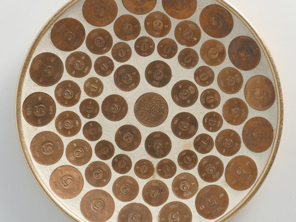 Vintage Swedish Copper Coin Plate