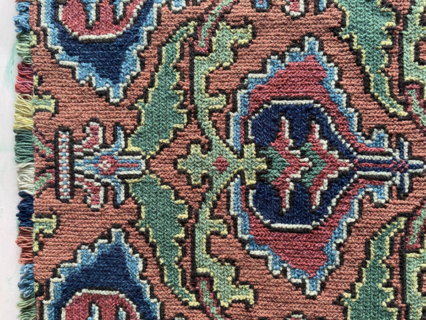 Swedish Folk Art Pomegranate Embroidery Tapestry