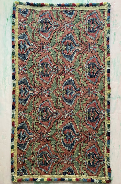 Swedish Folk Art Pomegranate Embroidery Tapestry