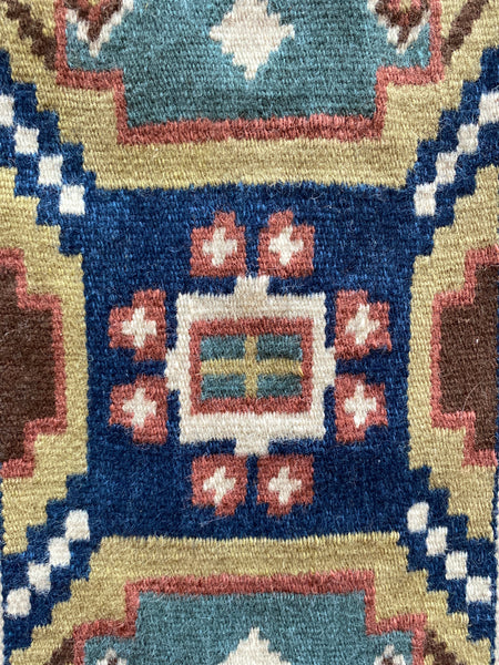 Hand-Crafted Röllakan Tapestry, Sweden 19th Century