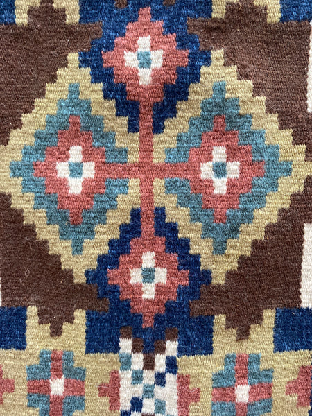 Hand-Crafted Röllakan Tapestry, Sweden 19th Century