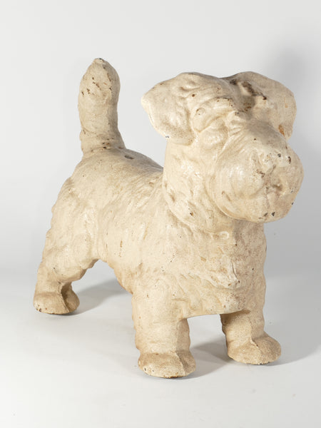 Cast Iron Sealyham Terrier Doorstop Sculpture, Hubley