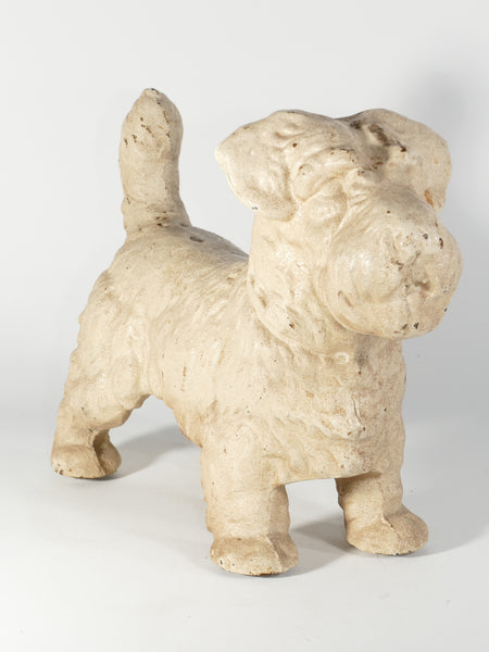 Cast Iron Sealyham Terrier Doorstop Sculpture, Hubley