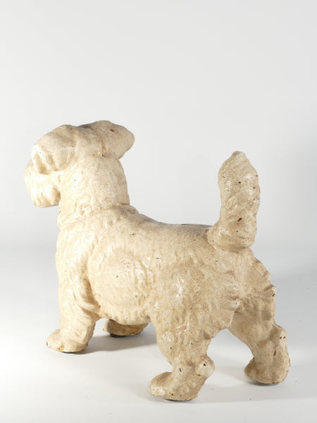 Cast Iron Sealyham Terrier Doorstop Sculpture, Hubley