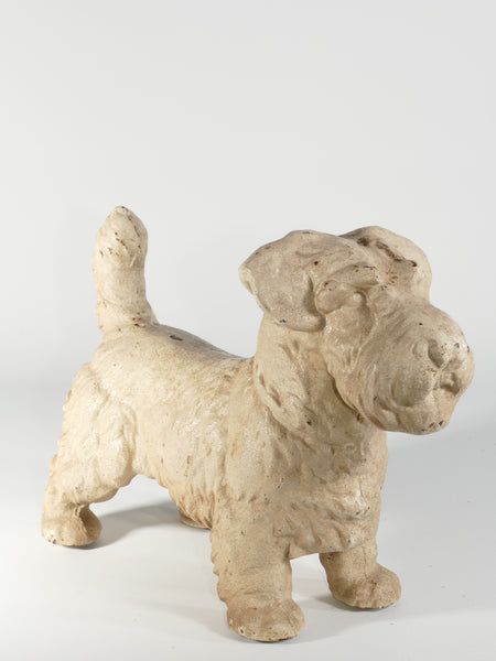 Cast Iron Sealyham Terrier Doorstop Sculpture, Hubley